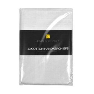 Handkerchiefs - Pack of 13- White - Full-Sized Squares - NWT